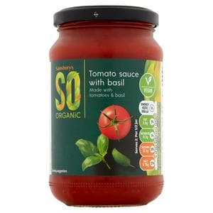 Sainsbury's Tomato Sauce with Basil, SO Organic 350g
