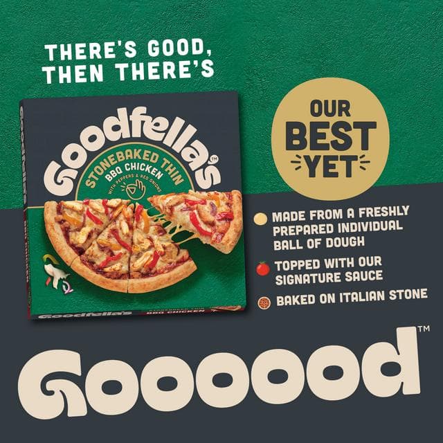 Goodfella's Stonebaked Thin BBQ Chicken Pizza 385g - gallery image 3