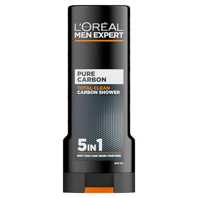 L'Oréal Men Expert Total Clean Shower Gel Large XL 400ml - gallery image 1