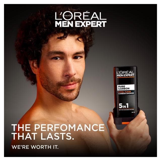 L'Oréal Men Expert Total Clean Shower Gel Large XL 400ml - gallery image 3