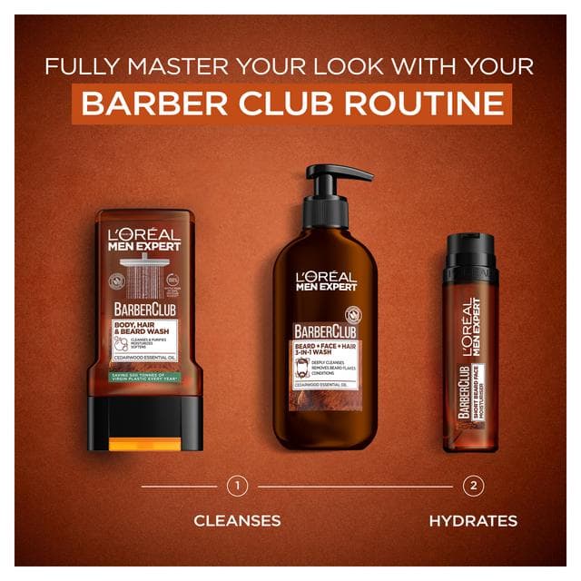 L'Oreal Men Expert Barber Club Body, Hair & Beard Wash 400ml - gallery image 3