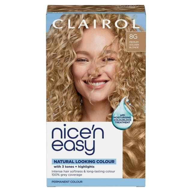 Clairol Nice'N Easy 8G Medium Golden Blonde Permanent Crème Hair Dye - gallery image 1