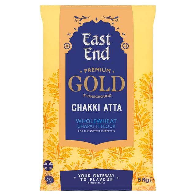 East End Premium Gold Chakki Stoneground Wholewheat Chapatti Atta 5kg - gallery image 1