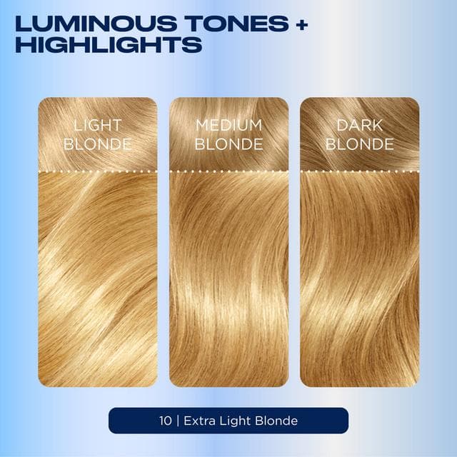 Clairol Nice'N Easy Extra Light Blonde 10 Permanent Crème Hair Dye - gallery image 3