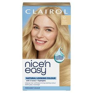 Clairol Nice'N Easy Extra Light Blonde 10 Permanent Crème Hair Dye