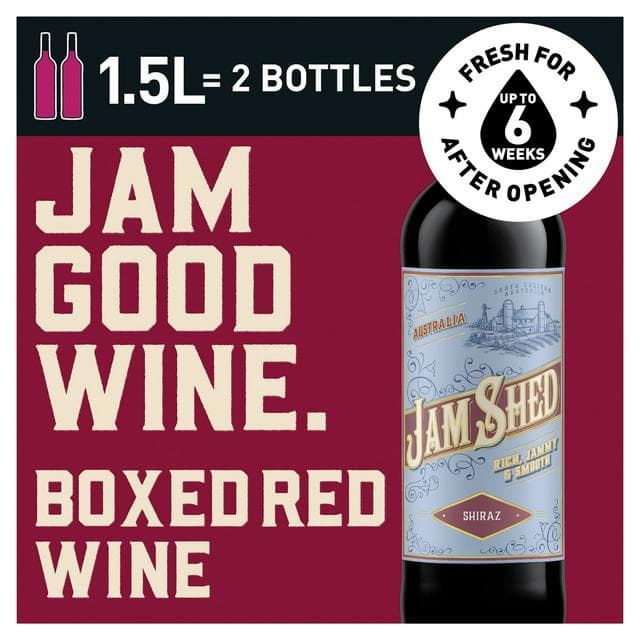 Jam Shed Shiraz Boxed Red Boxed Wine 150cl - gallery image 1