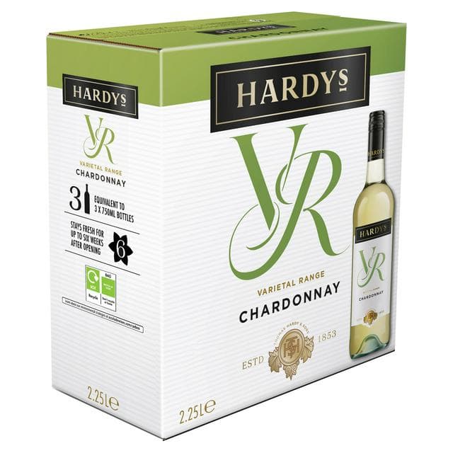 Hardys VR Chardonnay Boxed White Boxed Wine 225cl - gallery image 1