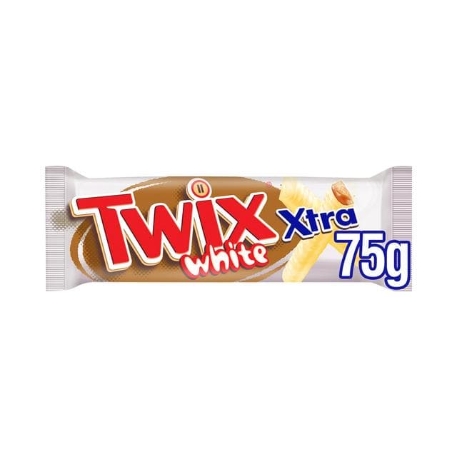 Twix Xtra White Chocolate Biscuit Twin Bars 75g - gallery image 1