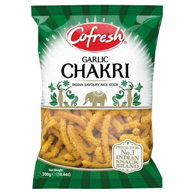Cofresh Garlic Chakri Indian Savoury Rice Stick 300g - gallery image 1