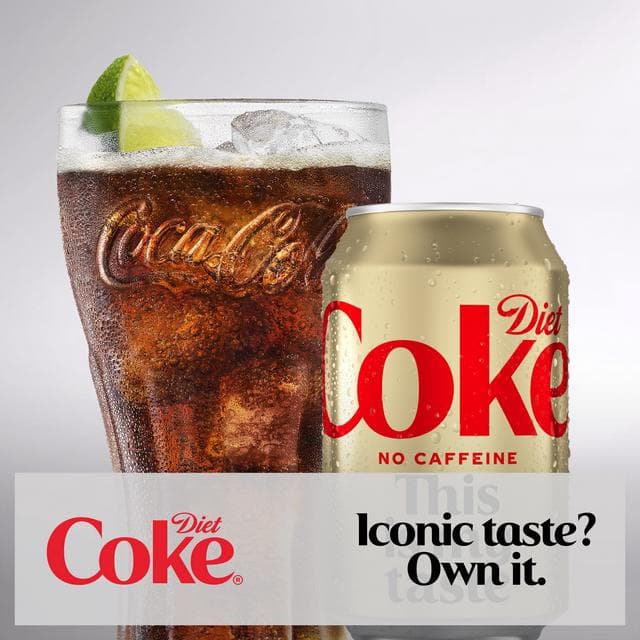 Diet Coke No Caffeine Cola 24 x 330ml Cans - gallery image 5