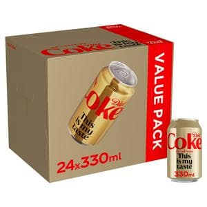 Diet Coke No Caffeine Cola 24 x 330ml Cans