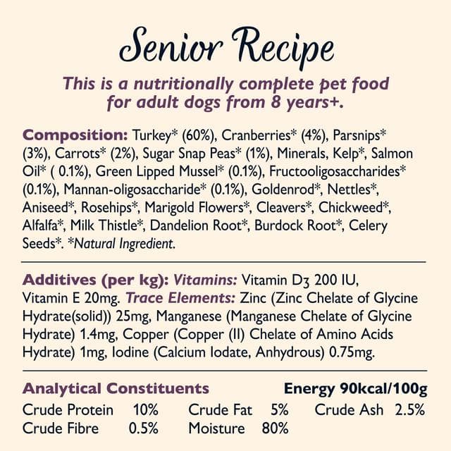 Lily's Kitchen Senior Recipe with Turkey Adult Wet Dog Food 150g - gallery image 5