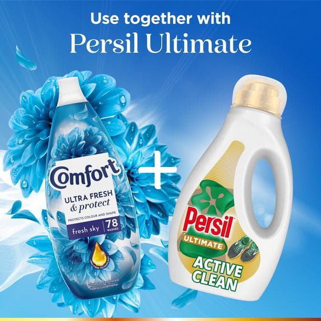 Comfort Ultra Fresh & Protect Fresh Sky Fabric Conditioner 78 Washes 1.17L - gallery image 5