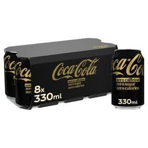 Coca-Cola 8 x 330ml Zero Sugar Zero Caffeine