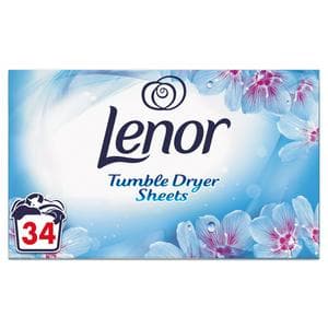 Lenor Fabric Tumble Dryer Sheets Spring Awakening 34 Sheets