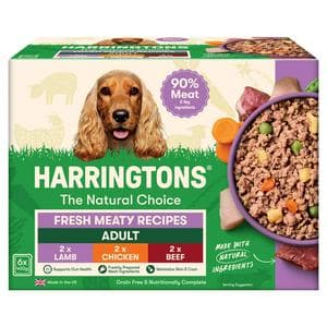 Harringtons Fresh Meaty Recipes with Veg Adult Grain Free Dog Food 6 x 400g