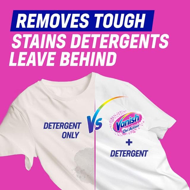Vanish Gold Oxi Action Laundry Stain Remover Powder White 1.9kg - gallery image 4