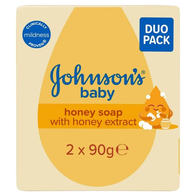 Johnson's Baby Honey Soap Duo Pack 2x90g - gallery image 1