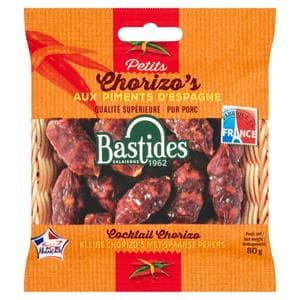 Bastides Salaisons Petits Chorizo's Cocktail Chorizo 80g