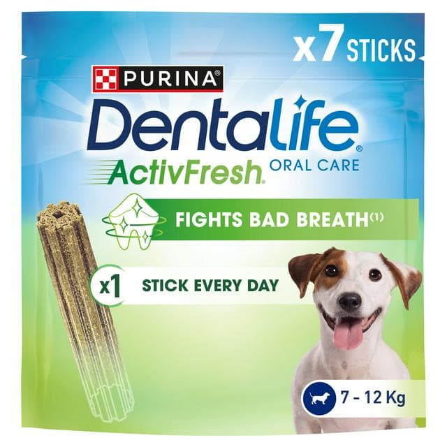 Dentalife ActivFresh Small Dental Chicken Dog Chews Sticks x7 - gallery image 1