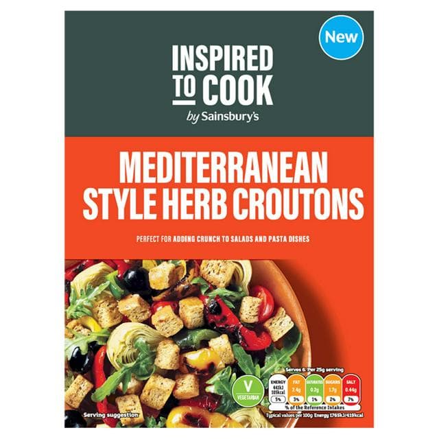 Sainsbury's Mediterranean Style Herb Croutons, Inspired to Cook 150g - gallery image 1