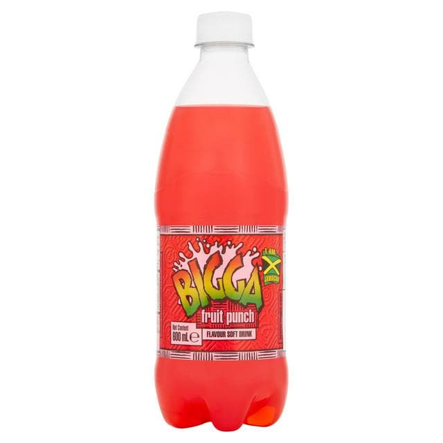 Bigga Fruit Punch Flavour Soft Drink 600ml - gallery image 1