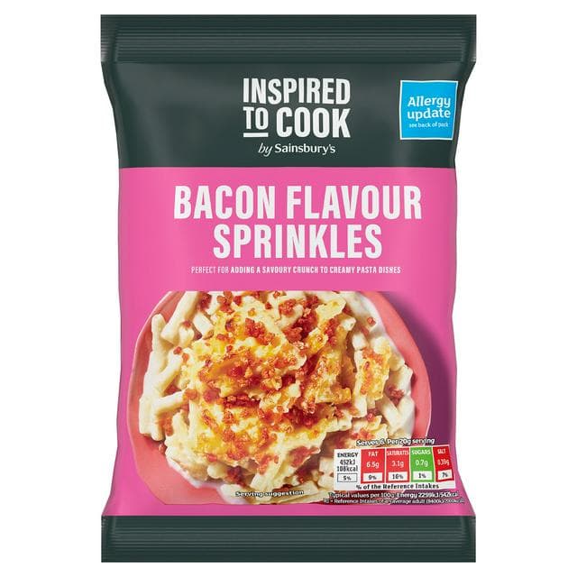 Sainsbury's Bacon Flavour Sprinkles, Inspired to Cook 120g - gallery image 1