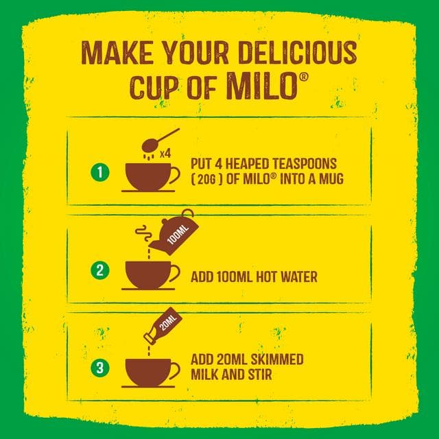 Milo Instant Malt Chocolate Drinking Powder Tin (Ghanaian) 400g - gallery image 3