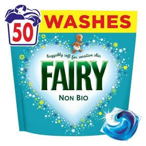 Fairy Non Bio All-in-1 Pods Laundry Detergent Washing Capsules51 Washes