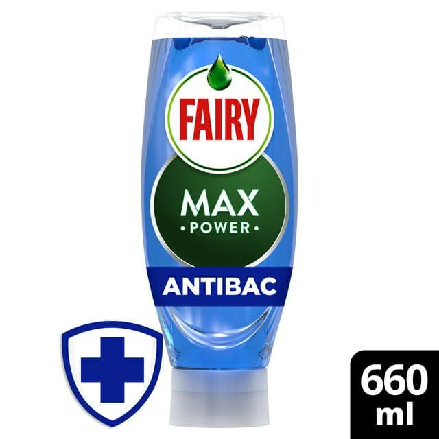 Fairy Max Power Antibacterial Washing Up Liquid Tea Tree 660ml - gallery image 1