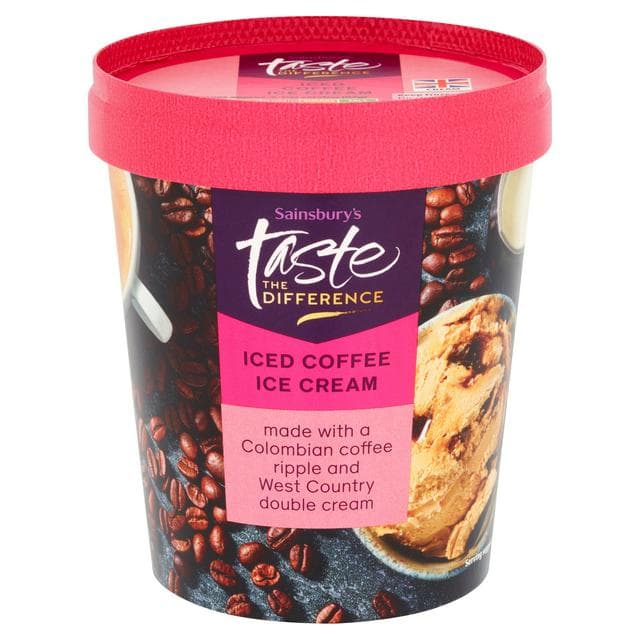 Sainsbury's Iced Coffee Ice Cream, Taste the Difference 480ml - gallery image 1