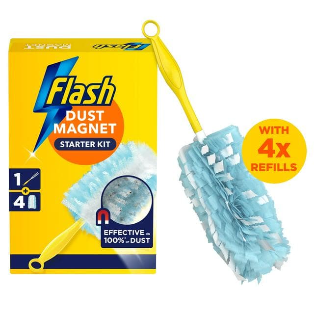 Flash Duster Dust Magnet Starter Kit Handle & Refills x4 - gallery image 1