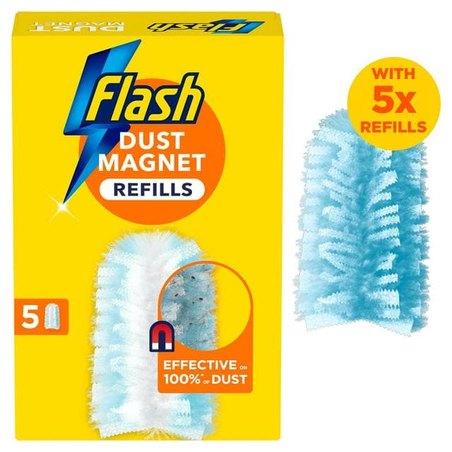Flash Duster Dust Magnet Trap & Lock Refills x5 - gallery image 1
