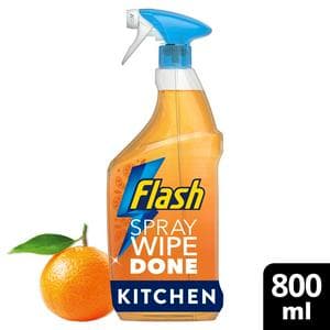 Flash Spray Wipe Done Mandarin Hygiene Kitchen Cleaning Spray 800ml