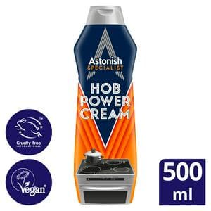 Astonish Specialist Hob Cream Antibacterial Zesty Lemon Cleaner 500ml