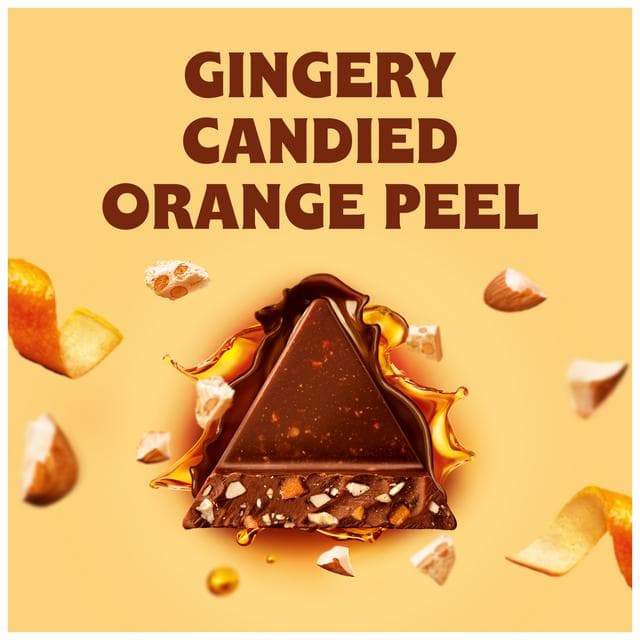 Toblerone Orange Twist with Honey & Almond Nougat Chocolate Bar 360g - gallery image 5