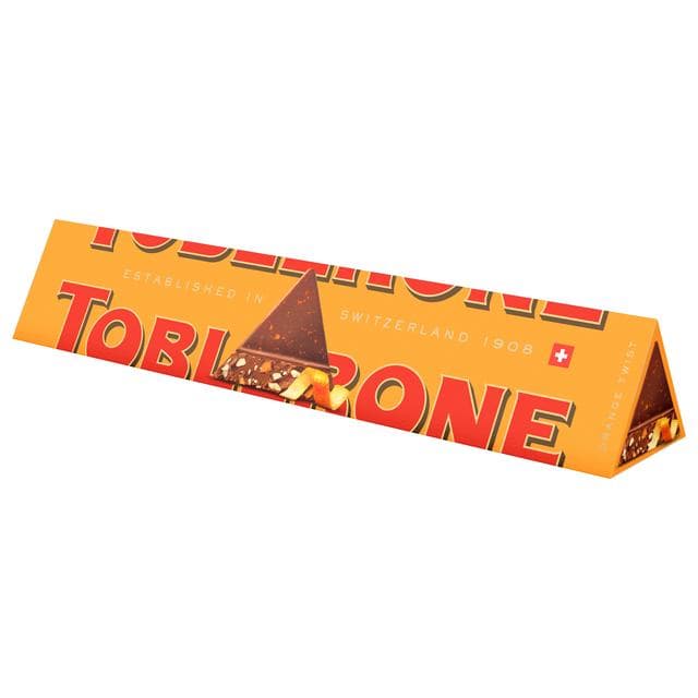 Toblerone Orange Twist with Honey & Almond Nougat Chocolate Bar 360g - gallery image 6