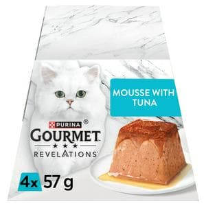 Gourmet Revelations Mousse Tuna Wet Cat Food 4 x 57g