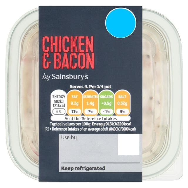 Sainsbury's Chicken & Bacon Deli Filler 220g - gallery image 1