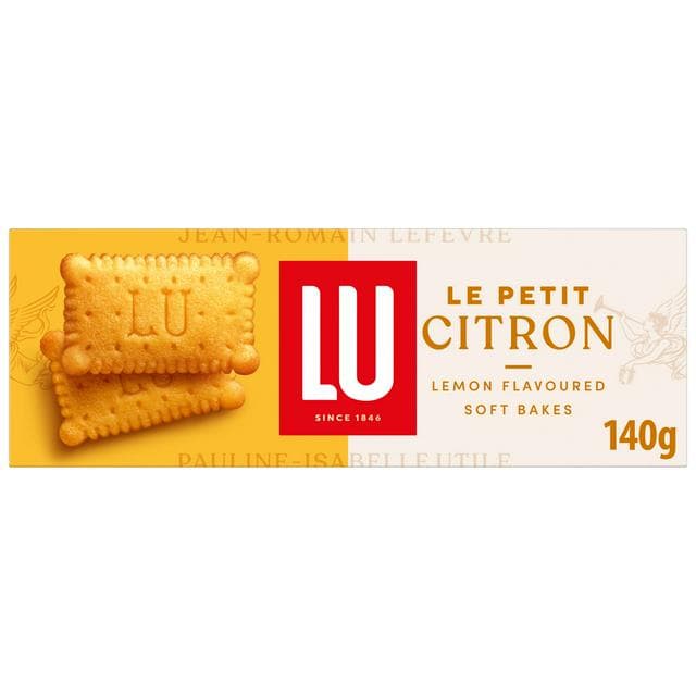 LU Le Petit Citron Lemon Flavoured Soft Bakes Biscuits 140g - gallery image 1