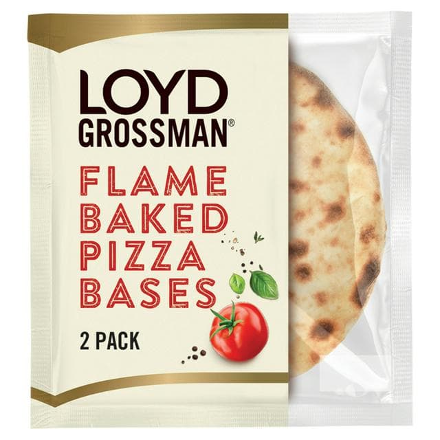 Loyd Grossman Flame Baked Pizza Bases x2 220g - gallery image 1