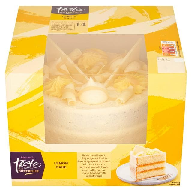 Sainsbury's Birthday Celebration Loaded Lemon Cake, Taste the Difference 905g (Serves 14) - gallery image 1