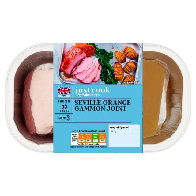 Sainsbury's Just Cook Seville Orange British Gammon Joint 470g - gallery image 1