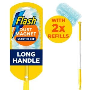 Flash Duster Dust Magnet XL Starter Kit Handle & Refills x2
