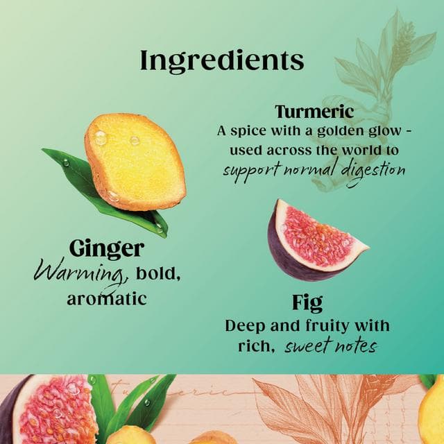 Twinings Superblends Digest Ginger & Turmeric with Fig Tea Bags x20 40g - gallery image 3