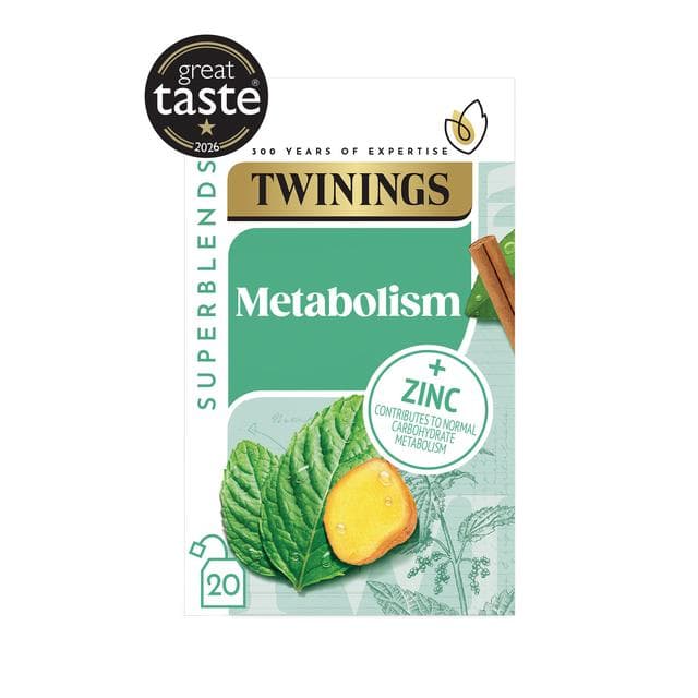 Twinings Superblends Metabolism Peppermint with Spiced Green Tea & Nettle Bags x20 40g - gallery image 2