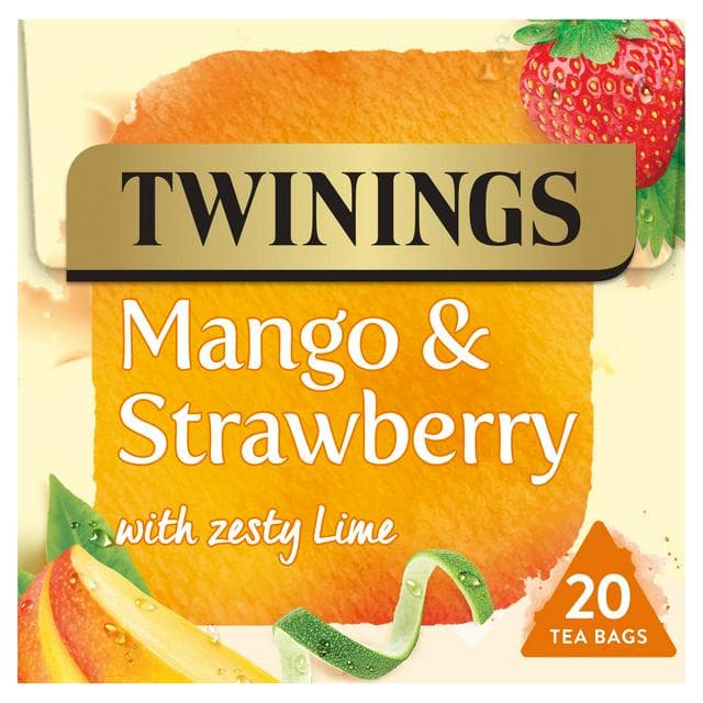 Twinings Mango & Strawberry with Zesty Lime Tea Bags x20 50g - gallery image 1