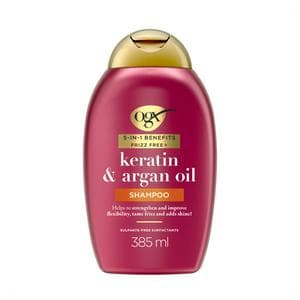 OGX Anti Frizz Keratin Smoothing Oil Shampoo Sulfate Free 385ml