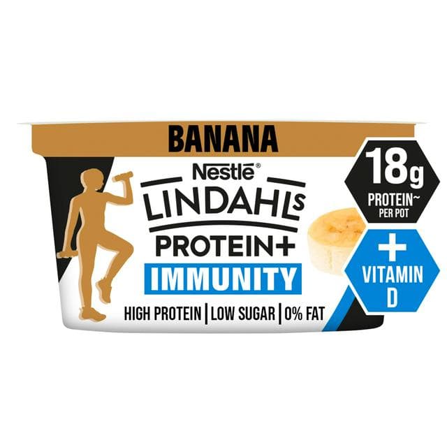 Lindahls 150g Protein + Immunity Banana Flavour Yoghurt - gallery image 1