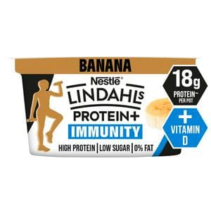 Lindahls 150g Protein + Immunity Banana Flavour Yoghurt